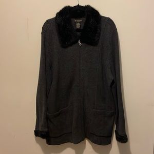 Fur collar jacket